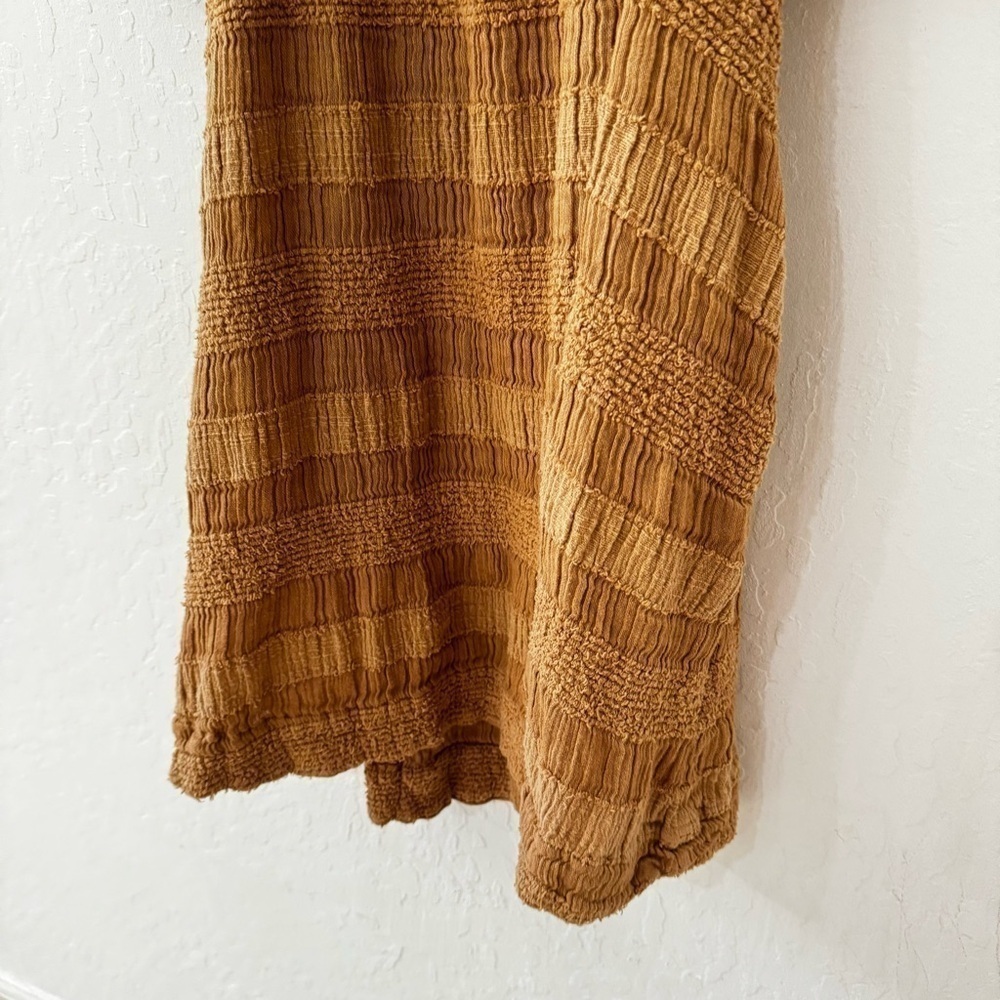 Free People Bask in the Sun Tunic Babydoll Textures Open Back Dress XS - Picture 14 of 14
